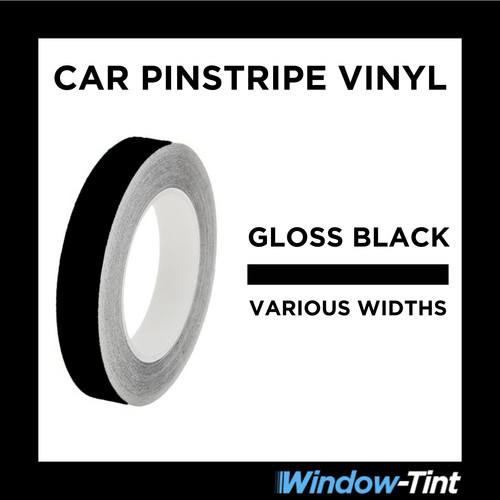 Gloss black pin stripe roll - stripe,
