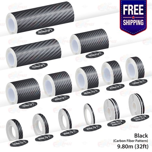Carbon fiber black pin - fiber, stripe