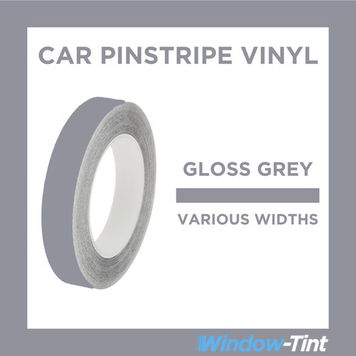 Grey gloss pin stripe roll - gloss,
