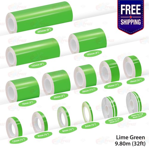 Lime green pin stripe car - green,