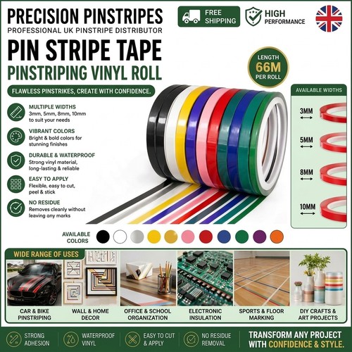 Pin stripe tape pinstripe - pinstripe, roll