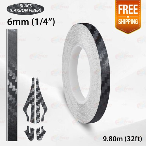 Carbon fiber black - carbon, 6mm