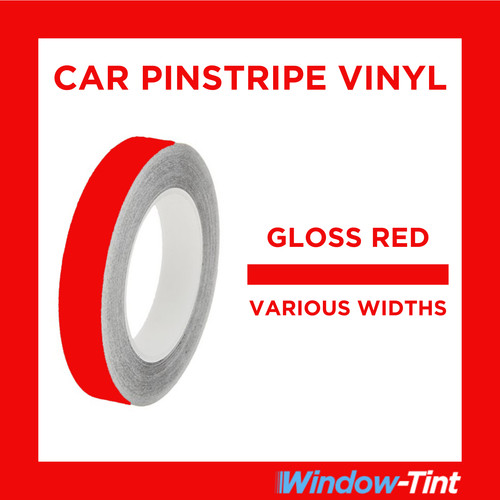 Red gloss pin stripe roll - gloss,
