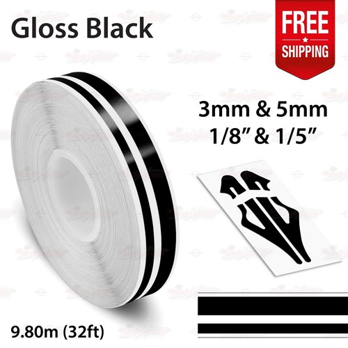 Gloss black 15mm twin - 15mm,