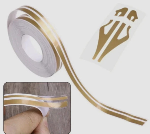 Double line tape - double, gold