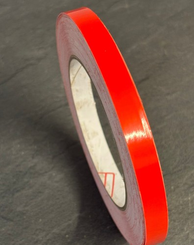10mm red gloss pin stripe - red,